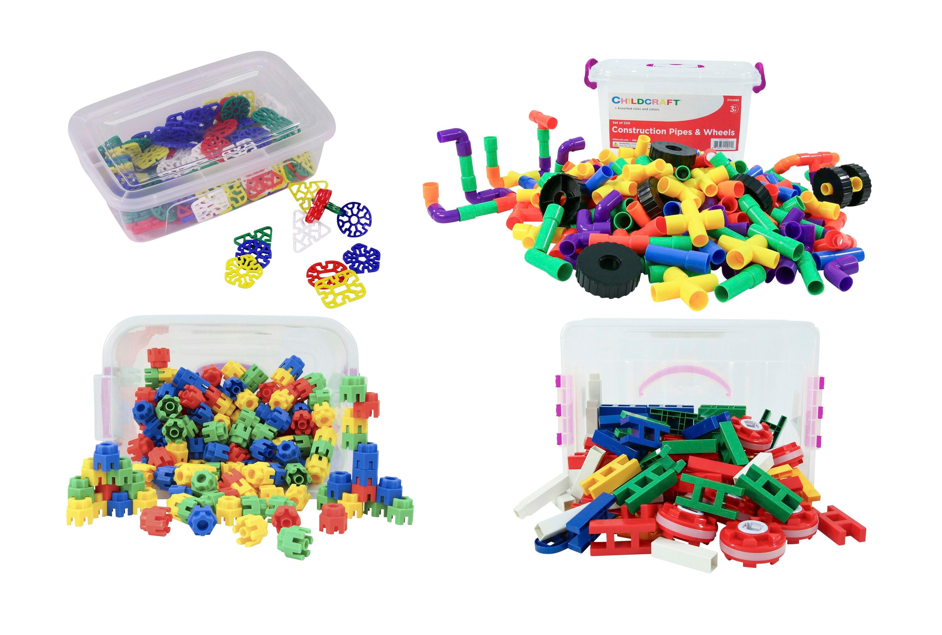 Childcraft Chinese Manipulative Connectors with Storage Bin